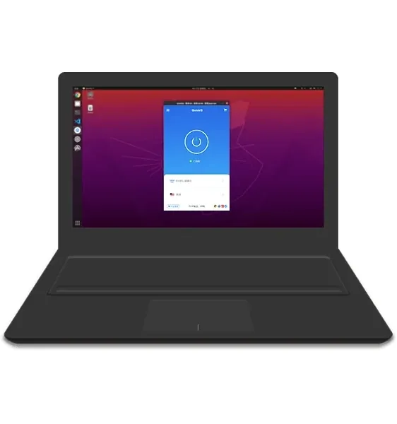 QuickQ VPN 下载安装与连接流程示意图